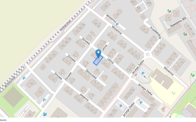 Dom w miejscowości Knurów, Letnia 21 (śląskie). Działka numer: 3537/80. Domy. Letnia 21, 44-196, Knurów, (woj. śląskie)