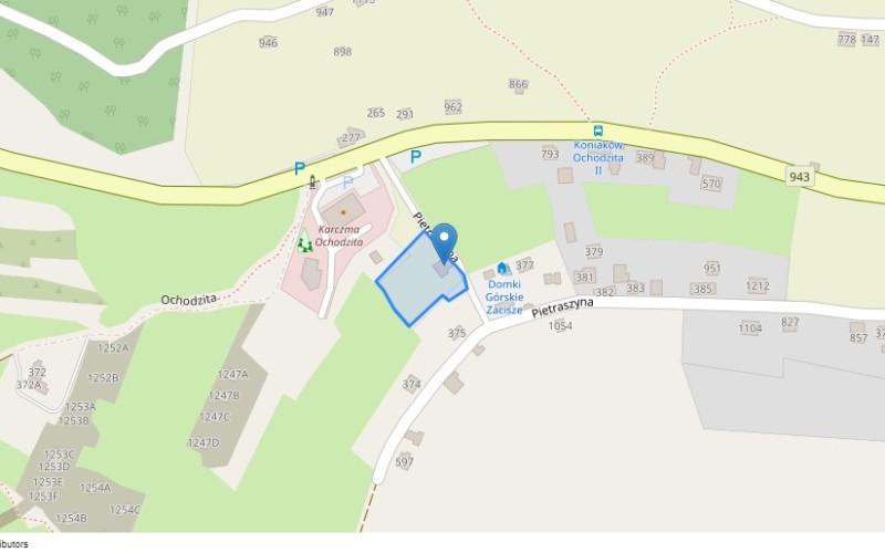 Dom w miejscowości Koniaków, Koniaków 373 (śląskie). Działka numer: 3703. Domy. Koniaków 373, 43-474, Koniaków, (woj. śląskie)