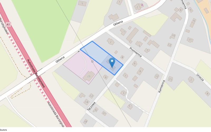 Dom w miejscowości Rębielcz, Tęczowa 6 (pomorskie). Działki numer: 74, 89/6. Domy. Tęczowa 6, 83-032, Rębielcz, (woj. pomorskie)