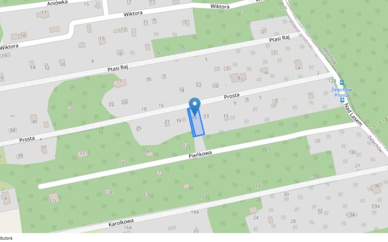 Dom w miejscowości Żelechów, Prosta 15 (mazowieckie). Działki numer: 452, 451/2. Domy. Prosta 15, 96-321, Żelechów, (woj. mazowieckie)