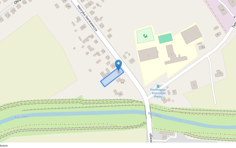Dom w miejscowości Prochowice, Henryka Sienkiewicza 8 (dolnośląskie). Działka numer: 19. Domy. Henryka Sienkiewicza 8, 59-230, Prochowice, (woj. dolnośląskie)