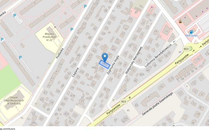 Dom w miejscowości Siedlce, Zygmunta Vogla 41 (mazowieckie). Działka numer: 227. Domy. Zygmunta Vogla 41, 08-110, Siedlce, (woj. mazowieckie)