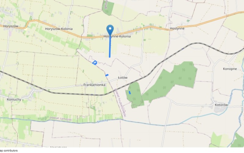 Dom w miejscowości Hostynne-Kolonia, Hostynne-Kolonia 65 (lubelskie). Działki numer: 9, 7, 34, 542, 195. Domy. Hostynne-Kolonia 65, 22-550, Hostynne-Kolonia, (woj. lubelskie)