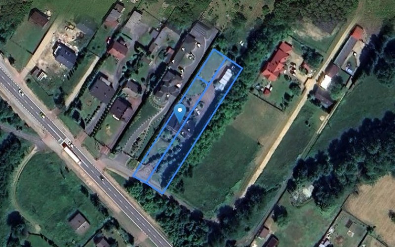 Dom w miejscowości Gruszewnia, Onufrego Zagłoby (śląskie). Działki numer: 321/1, 320/6, 320/3. Domy. Onufrego Zagłoby, 42-125, Gruszewnia, (woj. śląskie)