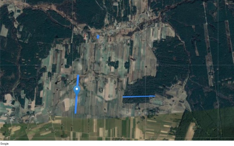 Grunt w miejscowości Ugoszcz, Ugoszcz (mazowieckie). Działki numer: 1030, 923, 219/1, 663, 922. Działki i grunty. Ugoszcz, 07-106, Ugoszcz, (woj. mazowieckie)