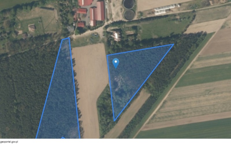 Grunt w miejscowości Krępa, Krępa (łódzkie). Działki numer: 989/1, 590, 989/5, 989/2. Działki i grunty. Krępa, 99-434, Krępa, (woj. łódzkie)