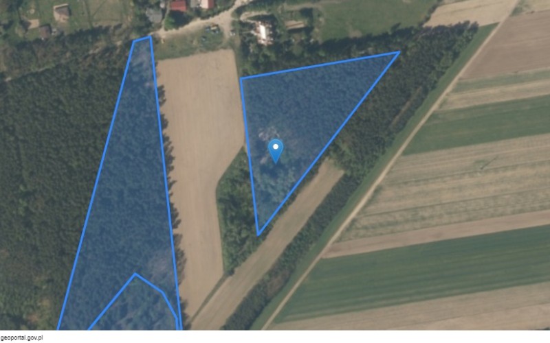 Grunt w miejscowości Krępa, Krępa (łódzkie). Działki numer: 989/1, 590, 989/5, 989/2. Działki i grunty. Krępa, 99-434, Krępa, (woj. łódzkie)