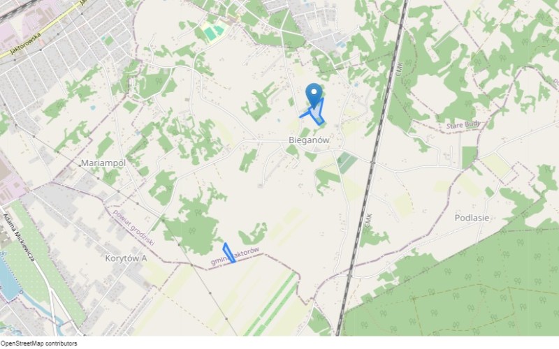 Dom w miejscowości Bieganów, Bieganów (mazowieckie). Działki numer: 136/3, 136/6, 287. Domy. Bieganów, 96-316, Bieganów, (woj. mazowieckie)