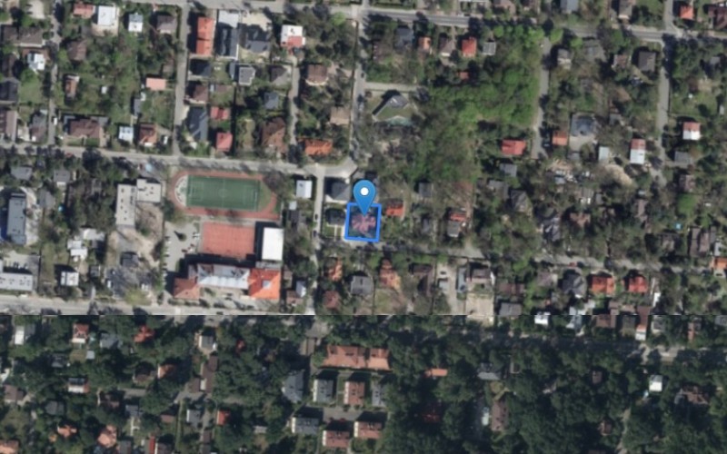 Dom w miejscowości Warszawa, Marii Konopnickiej 5 (mazowieckie). Działka numer: 43/2. Domy. Marii Konopnickiej 5, 05-075, Warszawa, (woj. mazowieckie)
