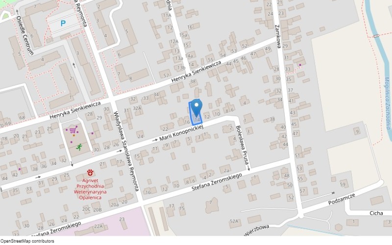 Dom w miejscowości Opalenica, Marii Konopnickiej 14 (wielkopolskie). Działka numer: 1731. Domy. Marii Konopnickiej 14, 64-330, Opalenica, (woj. wielkopolskie)