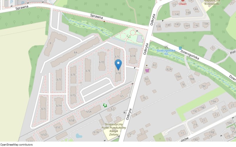 Mieszkanie w miejscowości Warszawa, Odkryta 67B/37 (mazowieckie). Mieszkania. Odkryta 67B/37, 03-140, Warszawa, (woj. mazowieckie)