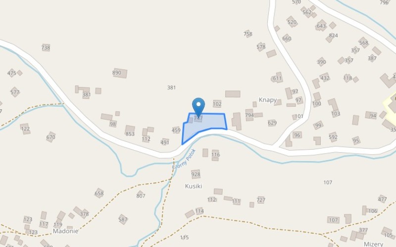 Dom w miejscowości Tokarnia, Tokarnia 747 (małopolskie). Działka numer: 2284/1. Domy. Tokarnia 747, 32-436, Tokarnia, (woj. małopolskie)
