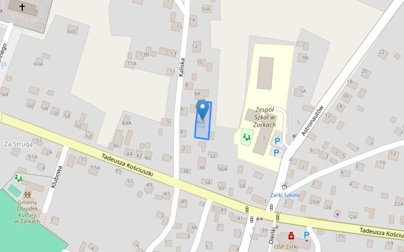 Dom w miejscowości Żarki, Tadeusza Kościuszki 36A (małopolskie). Działka numer: 613/1. Domy. Tadeusza Kościuszki 36A, 32-593, Żarki, (woj. małopolskie)