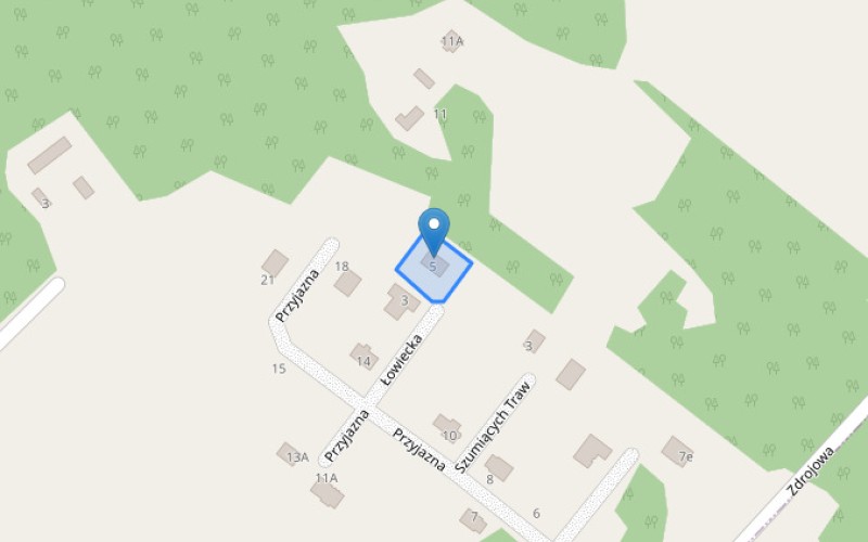 Dom w miejscowości Musuły, Łowiecka 5 (mazowieckie). Działka numer: 165/45. Domy. Łowiecka 5, 96-321, Musuły, (woj. mazowieckie)