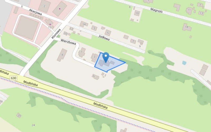 Dom w miejscowości Boża Wola, Wierzbowa 5 (mazowieckie). Działka numer: 82/8. Domy. Wierzbowa 5, 05-101, Boża Wola, (woj. mazowieckie)