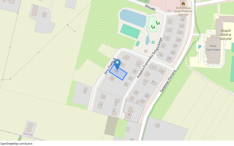Dom w miejscowości Górzno, Jana Pawła II 6 (kujawsko-pomorskie). Działka numer: 554. Domy. Jana Pawła II 6, 87-320, Górzno, (woj. kujawsko-pomorskie)