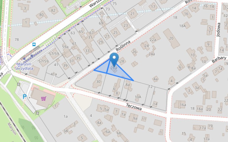 Dom w miejscowości Łódź, Roślinna 28A (łódzkie). Działki numer: 552/17, 604/2. Domy. Roślinna 28A, 91-502, Łódź, (woj. łódzkie)