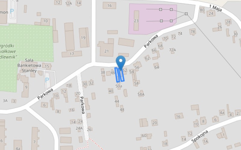 Dom w miejscowości Blachownia, Parkowa 50 (śląskie). Działki numer: 534/2, 534/5. Domy. Parkowa 50, 42-290, Blachownia, (woj. śląskie)