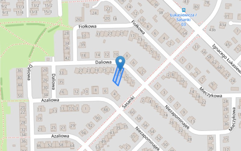 Dom w miejscowości Rzeszów, Daliowa 9 (podkarpackie). Działki numer: 1602/3, 1603. Domy. Daliowa 9, 35-605, Rzeszów, (woj. podkarpackie)