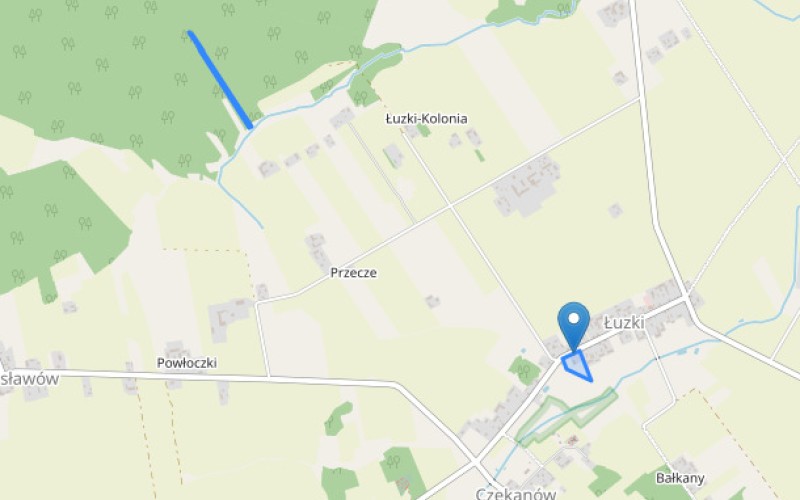 Dom w miejscowości Łuzki, Łuzki (mazowieckie). Działki numer: 124, 176, 296. Domy. Łuzki, 08-304, Łuzki, (woj. mazowieckie)
