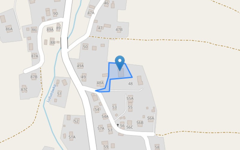 Grunt w miejscowości Lubatówka, Lubatówka (podkarpackie). Działka numer: 1204/7. Działki i grunty. Lubatówka, 38-440, Lubatówka, (woj. podkarpackie)