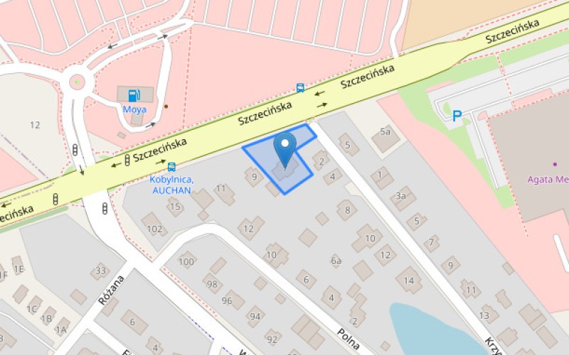 Dom w miejscowości Kobylnica, Szczecińska 7 (pomorskie). Działka numer: 1416. Domy. Szczecińska 7, 76-251, Kobylnica, (woj. pomorskie)