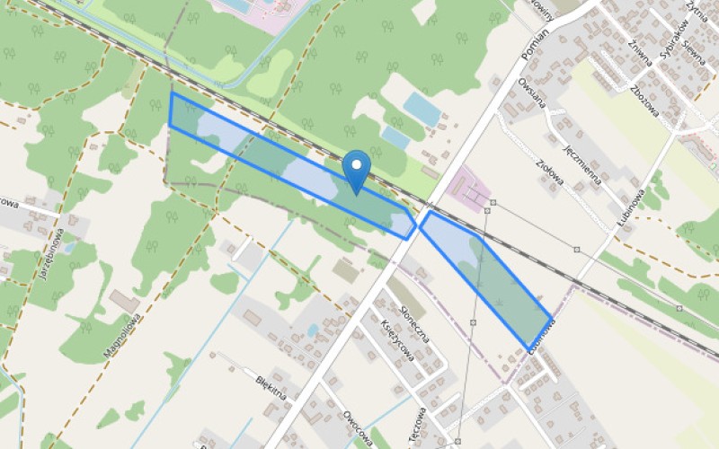 Grunt w miejscowości Ostrołęka, Ostrołęka (mazowieckie). Działki numer: 51426, 51438. Działki i grunty. Ostrołęka, 07-410, Ostrołęka Pomian, (woj. mazowieckie)