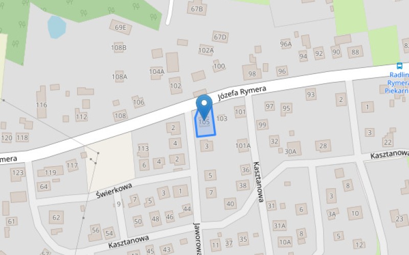 Nieruchomość w miejscowości Radlin, Józefa Rymera 105 (śląskie). Inne. Józefa Rymera 105, 44-310, Radlin, (woj. śląskie)
