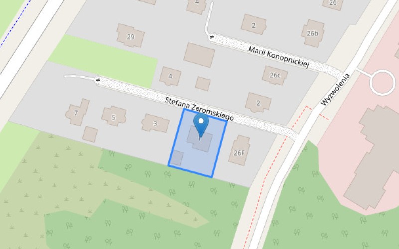 Dom w miejscowości Serock, Stefana Żeromskiego 1 (mazowieckie). Działka numer: 7/5. Domy. Stefana Żeromskiego 1, 05-140, Serock, (woj. mazowieckie)