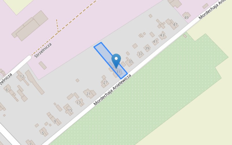 Dom w miejscowości Strzegom, Mordechaja Anielewicza 31 (dolnośląskie). Działka numer: 203. Domy. Mordechaja Anielewicza 31, 58-150, Strzegom, (woj. dolnośląskie)