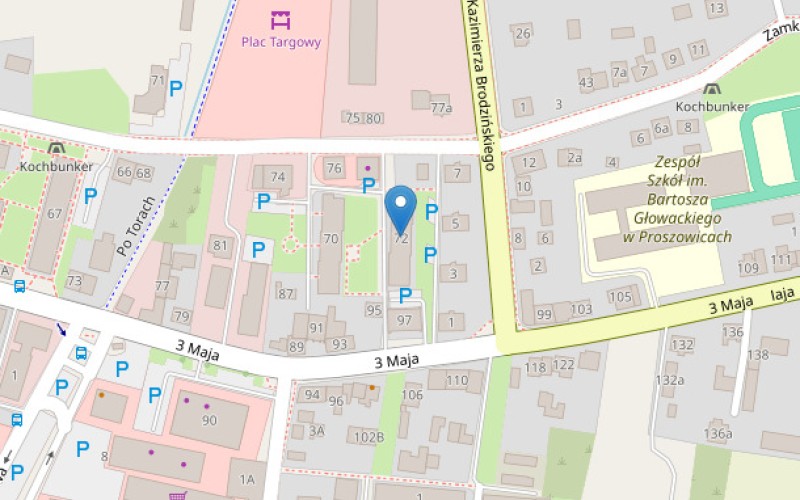 Mieszkanie w miejscowości Proszowice, Królewska 72/33 (małopolskie). Mieszkania. Królewska 72/33, 32-100, Proszowice, (woj. małopolskie)