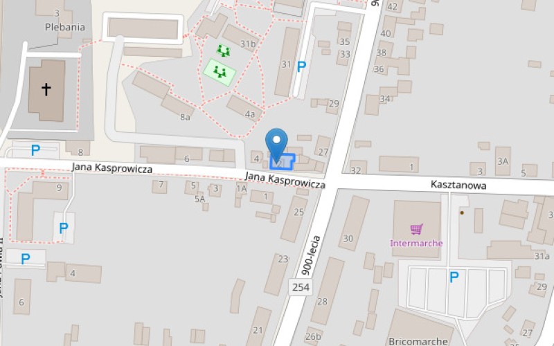 Dom w miejscowości Mogilno, Jana Kasprowicza 2 (kujawsko-pomorskie). Działka numer: 177/9. Domy. Jana Kasprowicza 2, 88-300, Mogilno, (woj. kujawsko-pomorskie)