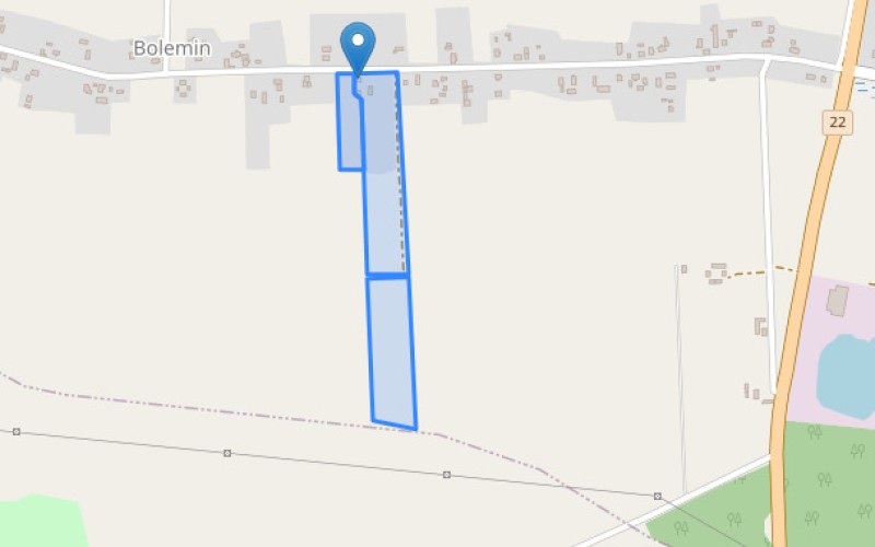 Dom w miejscowości Bolemin, Bolemin 46 (lubuskie). Działki numer: 401, 402, 148. Domy. Bolemin 46, 66-446, Bolemin, (woj. lubuskie)