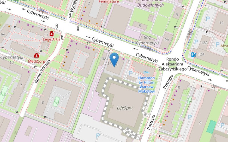 Miejsce postojowe w miejscowości Warszawa, Cybernetyki 13/G/miejsce postojowe nr 12 (mazowieckie). Garaże i miejsca postojowe. Cybernetyki 13/G/miejsce postojowe nr 12, 02-677, Warszawa, (woj. mazowieckie)