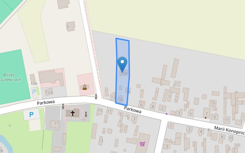 Dom w miejscowości Galewice, Parkowa (łódzkie). Działka numer: 357. Domy. Parkowa, 98-405, Galewice, (woj. łódzkie)