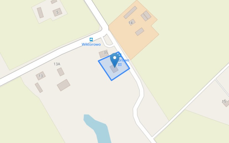 Dom w miejscowości Wiktorowo, Wiktorowo 34 (kujawsko-pomorskie). Działka numer: 23/7. Domy. Wiktorowo 34, 86-330, Wiktorowo, (woj. kujawsko-pomorskie)