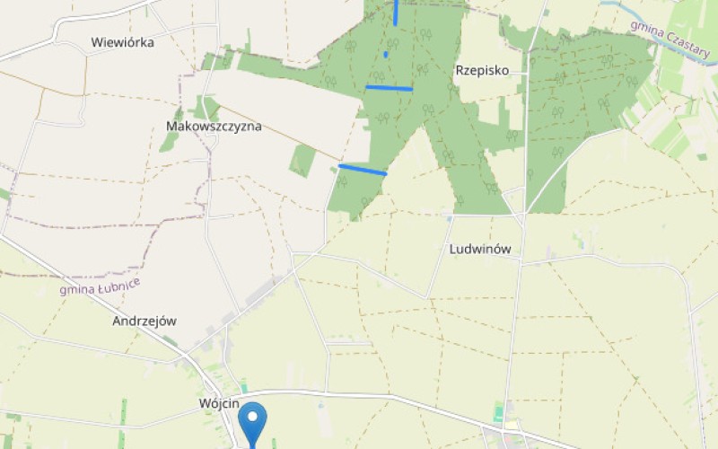 Dom w miejscowości Wójcin, Wójcin (łódzkie). Działki numer: 1525, 453, 488, 768, 271. Domy. Wójcin, 98-432, Wójcin, (woj. łódzkie)
