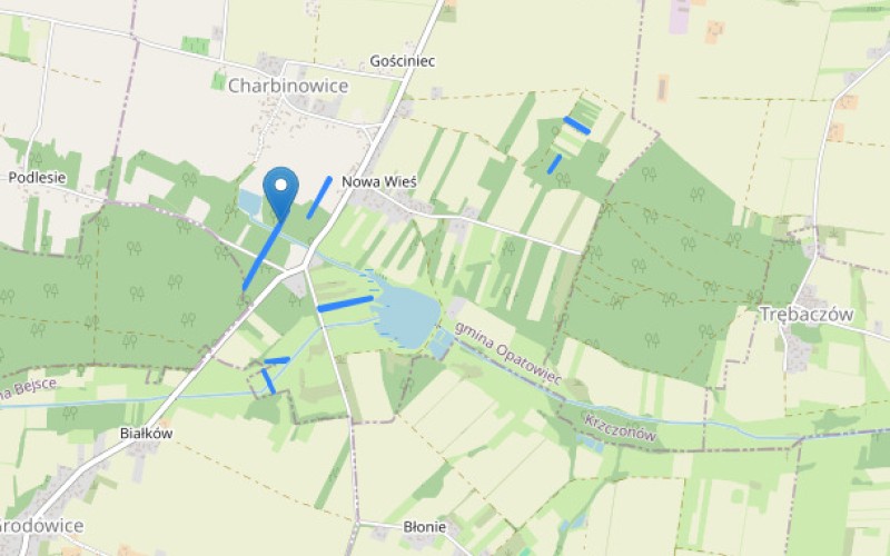 Grunt w miejscowości Charbinowice, Charbinowice (świętokrzyskie). Działki numer: 810, 217, 268, 269, 270, 386, 428, 737, 872, 873. Działki i grunty. Charbinowice, 28-512, Charbinowice, (woj. świętokrzyskie)