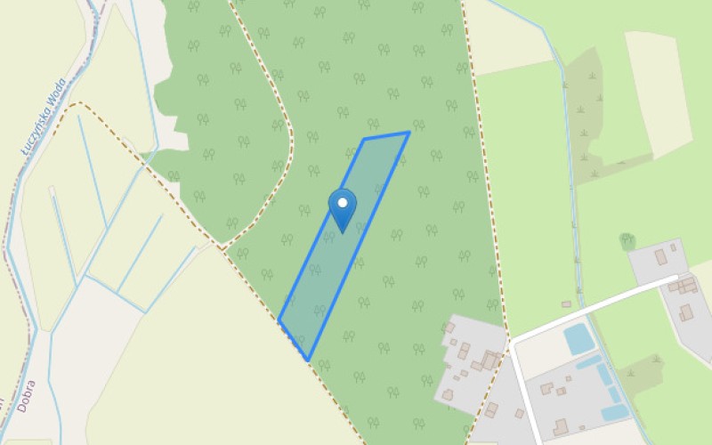 Grunt w miejscowości Dobra, Dobra (dolnośląskie). Działka numer: 36. Działki i grunty. Dobra, 56-410, Dobra, (woj. dolnośląskie)