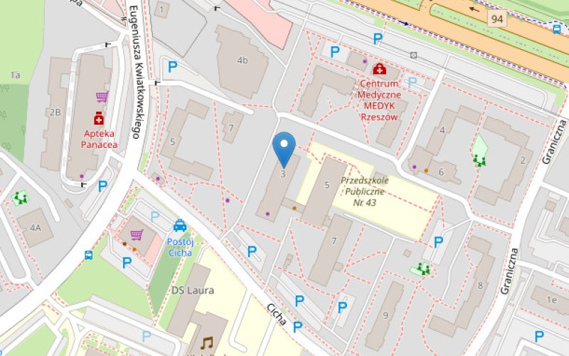 Mieszkanie w miejscowości Rzeszów, Cicha 3/33A (podkarpackie). Mieszkania. Cicha 3/33A, 35-329, Rzeszów, (woj. podkarpackie)