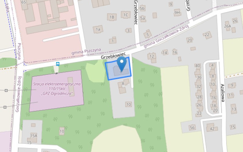 Dom w miejscowości Goczałkowice-Zdrój, Grzebłowiec 6 (śląskie). Działka numer: 3405/72. Domy. Grzebłowiec 6, 43-200, Goczałkowice-Zdrój, (woj. śląskie)