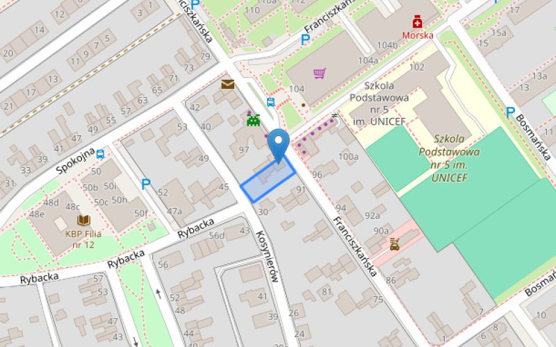 Dom w miejscowości Koszalin, Franciszkańska 93 (zachodniopomorskie). Działka numer: 100. Domy. Franciszkańska 93, 75-253, Koszalin, (woj. zachodniopomorskie)