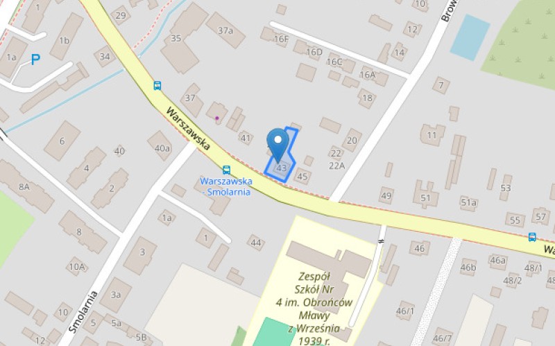 Dom w miejscowości Mława, Warszawska 43 (mazowieckie). Działka numer: 4354/2. Domy. Warszawska 43, 06-500, Mława, (woj. mazowieckie)