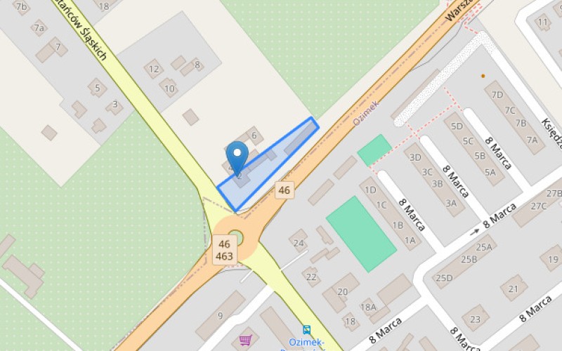 Dom w miejscowości Antoniów, Powstańców Śląskich 2 (opolskie). Działka numer: 933/176. Domy. Powstańców Śląskich 2, 46-040, Antoniów, (woj. opolskie)