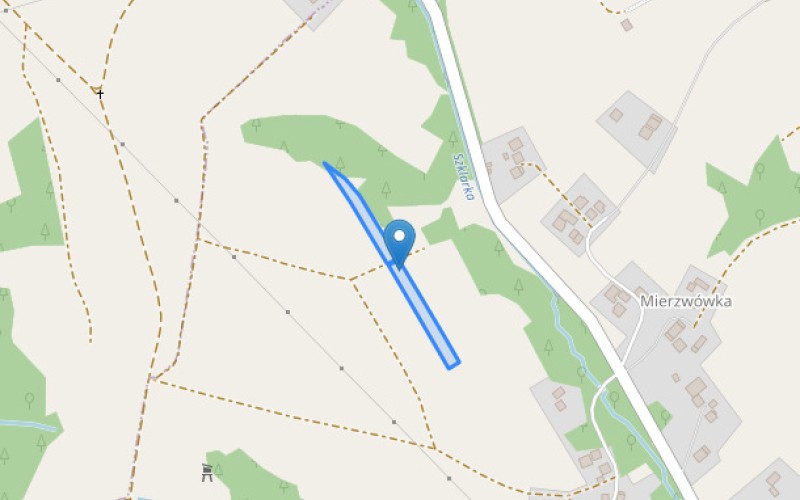 Grunt w miejscowości Szklary, Szklary (podkarpackie). Działki numer: 1227/1, 1227/2. Działki i grunty. Szklary, 36-025, Szklary, (woj. podkarpackie)