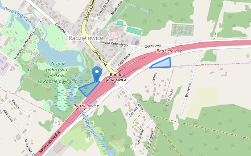 Grunt w miejscowości Radziejowice, Radziejowice (mazowieckie). Działki numer: 285/7, 311/5. Działki i grunty. Radziejowice, 96-325, Radziejowice, (woj. mazowieckie)