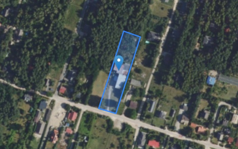 Dom w miejscowości Osowiec, Szkolna 12 (mazowieckie). Działka numer: 163/1. Domy. Szkolna 12, 96-321, Osowiec, (woj. mazowieckie)