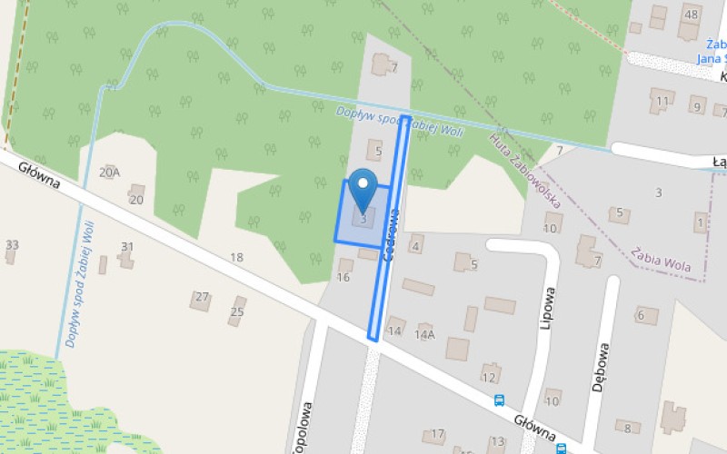 Dom w miejscowości Huta Żabiowolska, Cedrowa 3 (mazowieckie). Działki numer: 107/8, 107/1. Domy. Cedrowa 3, 96-321, Huta Żabiowolska, (woj. mazowieckie)