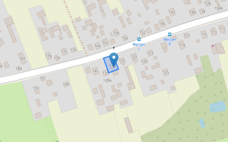 Dom w miejscowości Bęczyn, Bęczyn 137 (lubelskie). Działka numer: 1284/1. Domy. Bęczyn 137, 23-250, Bęczyn, (woj. lubelskie)