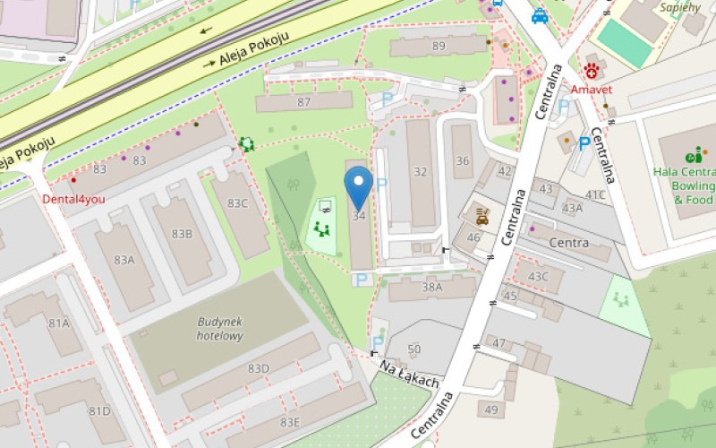 Mieszkanie w miejscowości Kraków, Centralna 34/64 (małopolskie). Mieszkania. Centralna 34/64, 31-586, Kraków, (woj. małopolskie)